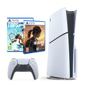 Konsola SONY PlayStation 5 Slim + Top Spin 2K25 Gra PS5 + The Last of Us Part I Gra PS5